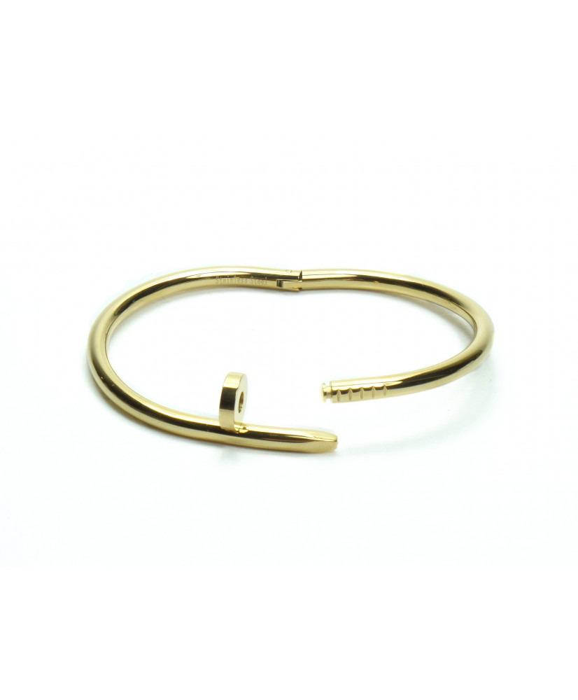 Bracciali Bracciale Rigido Chiodo da Donna in Oro 18 Carati Diametro  interno: 60 mm Finitura: Lucida 12,7g