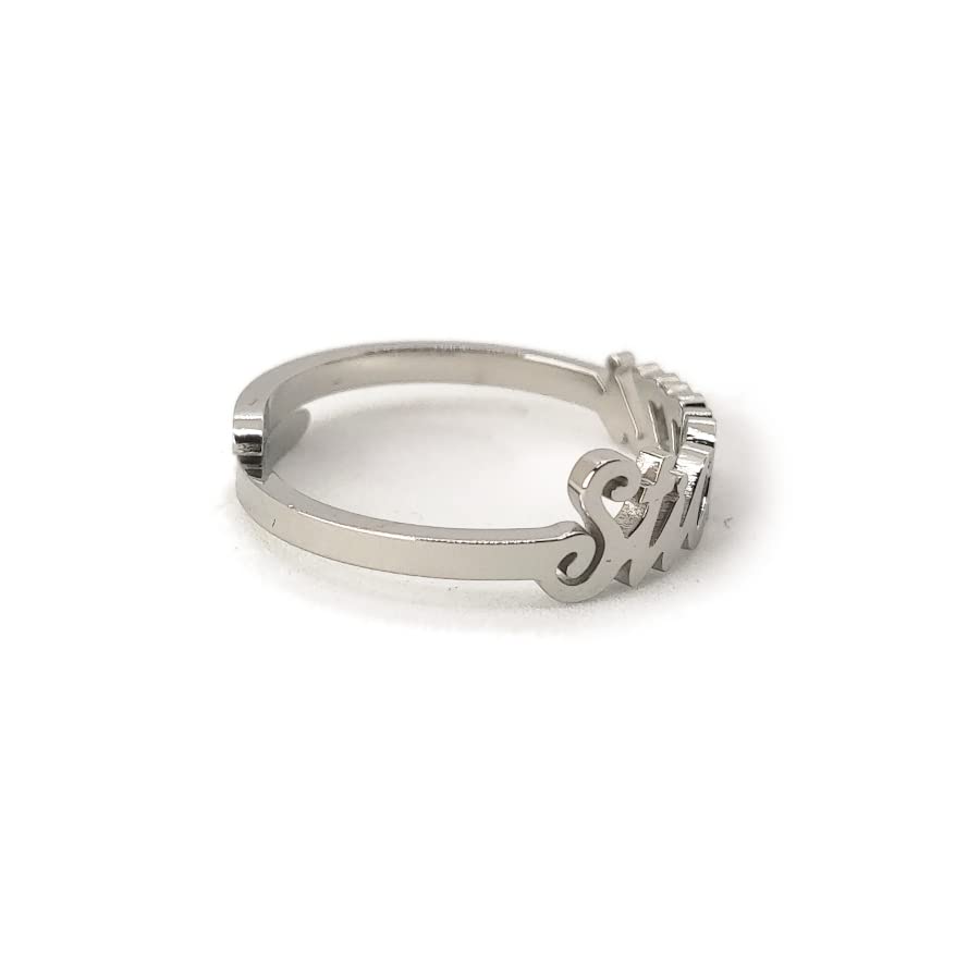 Habibi Jewels Anello da Donna in Acciaio con Scritta STICAZZI Regolabile Idea Regalo Festa della mamma Festa della donna compleanno Natale