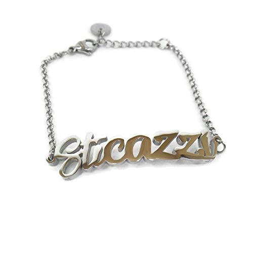 Bracciale in Acciaio con Scritta Sticazzi