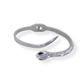 Habibi Jewels Bracciale brillantini Acciaio da donna con serpente zirconi modello rigido a manetta braccialetto ragazza Idea regalo Gioiello Bijoux