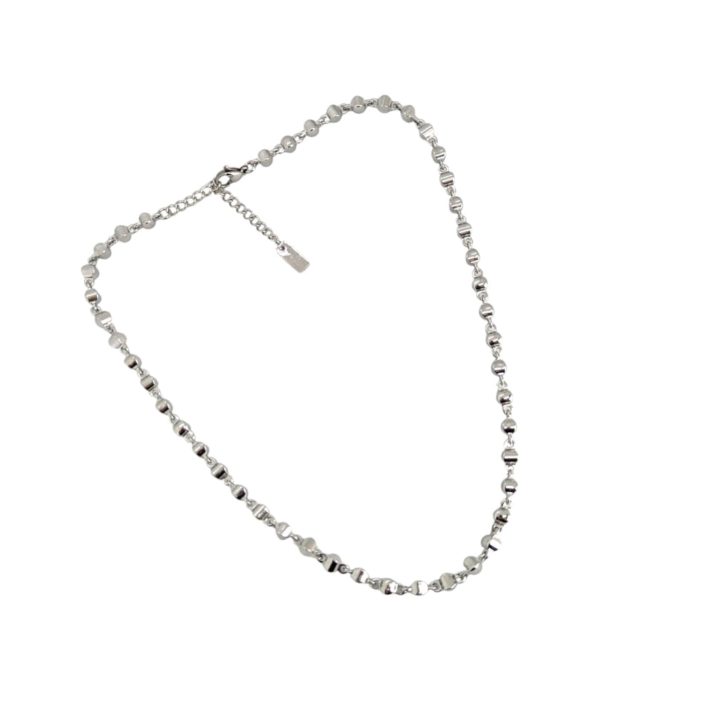 Habibi Jewels Collana da Donna in Acciaio Modello Catena con Sfere Schiacciate Ideale per Occasioni Speciali Idea Regalo Ragazza Compleanno Festa della Mamma Natale