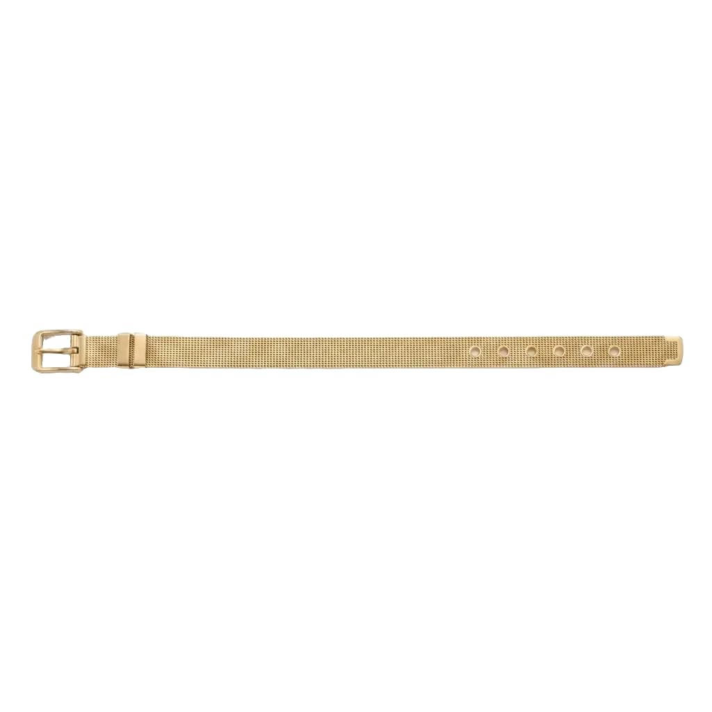 Habibi Jewels Bracciale in Acciaio Gold Dorato con Fibbia Modello Maglia a Rete Cinturino da Donna Regolabile Idea Regalo