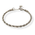 Habibi Jewels Bracciale Uomo Donna Acciaio Modello Catena Corda Intrecciata Torcion 6 mm Braccialetto Idea Regalo Festa del Papà Compleanno Laurea