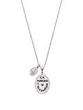 Habibi Jewels Collana con Ciondolo Ca' Maronn T' Accumpagn in Acciaio Silver A rgentato Portafortuna Scaramantica Charm Napoletano Idea Regalo