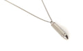 Habibi Jewels Collana in Acciaio con Ciondolo Proiettile Uomo Catena a Maglia Veneziana Chiusura a Moschettone Idea Regalo Festa del Papà Compleanno Laurea