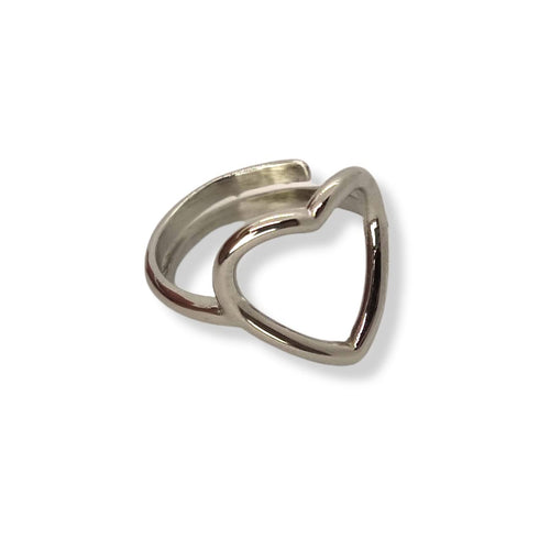 Anello a forma di Cuore Silver