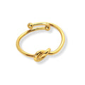 Anello con Nodo D'amore Color Oro Giallo