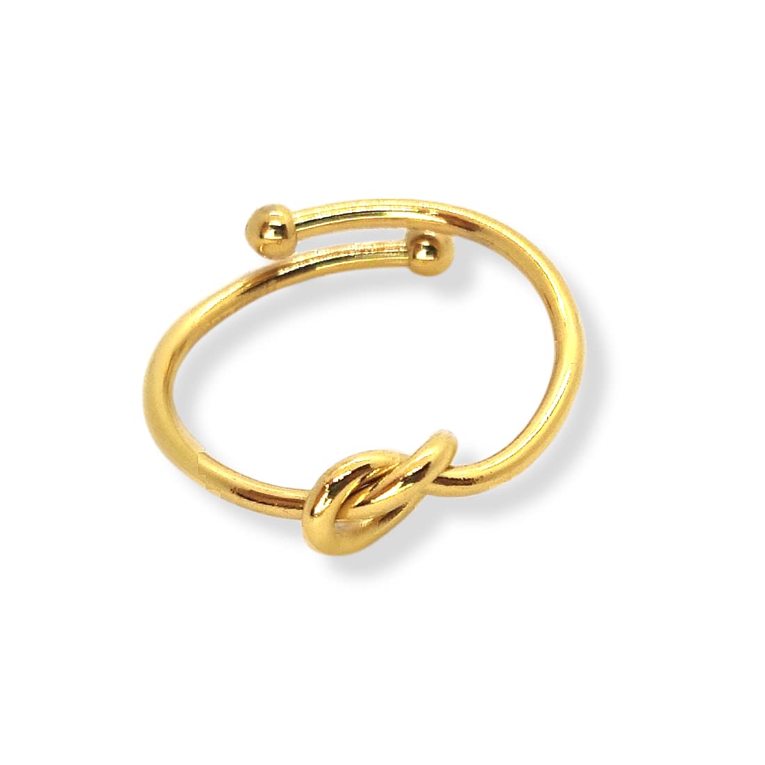 Anello con Nodo D'amore Color Oro Giallo