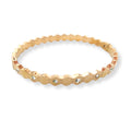 Bracciale  rigido colore Oro rosa rosé con strass