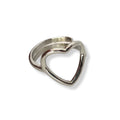Habibi Jewels Anello da Donna in Acciaio a forma di Cuore Regolabile Ring for Woman Idea Regalo Festa della mamma Festa della donna compleanno Natale