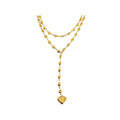 Habibi Jewels Set 2 Collane da Donna in Acciaio Gold con Cuori e pendente a Cuore per Occasioni Speciali Idea Regalo Ragazza Compleanno Festa della Mamma Natale