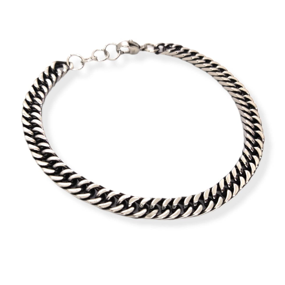 Habibi Jewels Bracciale Catena Moto da Uomo in Acciaio Modello 6 mm Braccialetto Idea Regalo Festa del Papà Compleanno Laurea