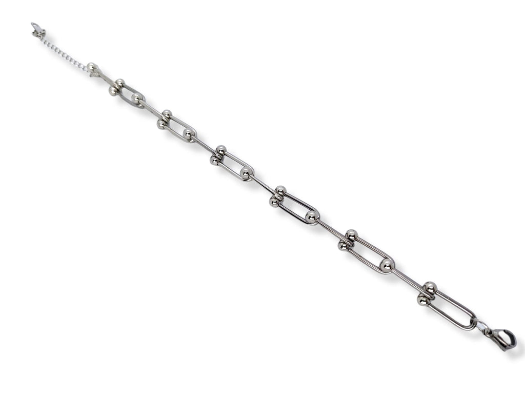 Habibi Jewels Bracciale Catena Donna Uomo in Acciaio Modello Semirigido Bracelet for Man Festa del Papà Natale Laurea Idea Regalo Lucidissimo Compleanno