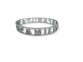 Habibi Jewels Bracciale FAMILY in Acciaio Inox Modello Rigido da Donna con Scritta Zirconi Bianchi Braccialetto Bracelet for woman Chiusura a Manetta Idea Regalo Compleanno Laurea Amicizia Amore