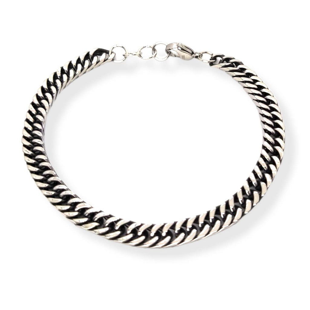 Habibi Jewels Bracciale Catena Moto da Uomo in Acciaio Modello 6 mm Braccialetto Idea Regalo Festa del Papà Compleanno Laurea