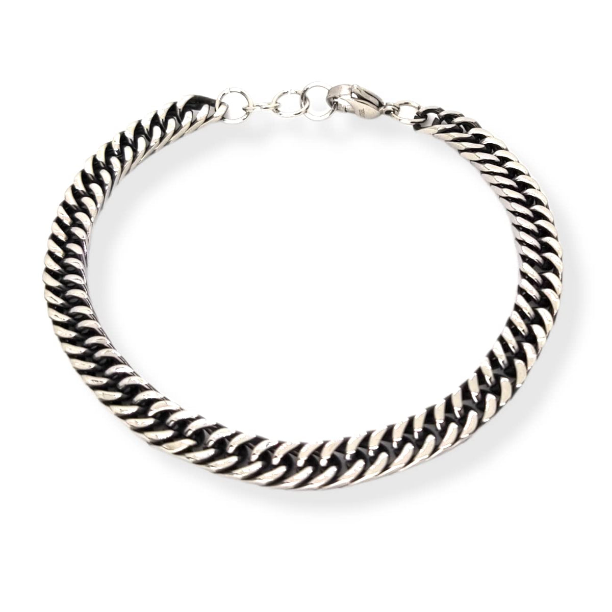 Habibi Jewels Bracciale Catena Moto da Uomo in Acciaio Modello 6 mm Braccialetto Idea Regalo Festa del Papà Compleanno Laurea