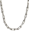 Habibi Jewels Collana da Donna in Acciaio Silver Girocollo Modello Catena Maglia ad U Idea Regalo Ragazza Compleanno Festa della Mamma Natale