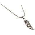Habibi Jewels Collana Ala Piuma Ali d'Angelo da Uomo in Acciaio con Catena a Maglia Veneziana Chiusura a Moschettone Idea Regalo Festa del Papà Natale Compleanno Laurea