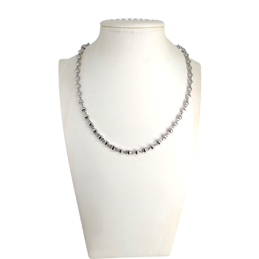 Habibi Jewels Collana da Donna in Acciaio Modello Catena con Sfere Schiacciate Ideale per Occasioni Speciali Idea Regalo Ragazza Compleanno Festa della Mamma Natale