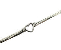 Habibi Jewels Bracciale da Donna in Acciaio con Cuore Centrale Silver Catena a Maglia Cubana Regolabile Braccialetto Idea Regalo Festa della Mamma Compleanno Onomastico Natale