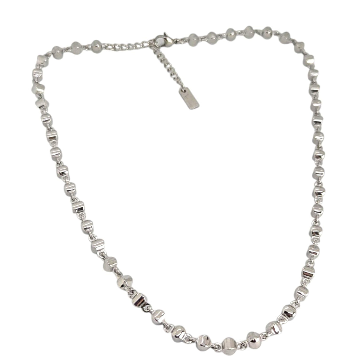 Habibi Jewels Collana da Donna in Acciaio Modello Catena con Sfere Schiacciate Ideale per Occasioni Speciali Idea Regalo Ragazza Compleanno Festa della Mamma Natale