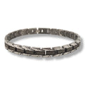 Habibi Jewels Bracciale Uomo Acciaio Modello Cinturino a Maglia con Greca Chiusura a Levetta Braccialetto Bracelet for Man Idea Regalo Festa del Papà Compleanno Onomastico Natale
