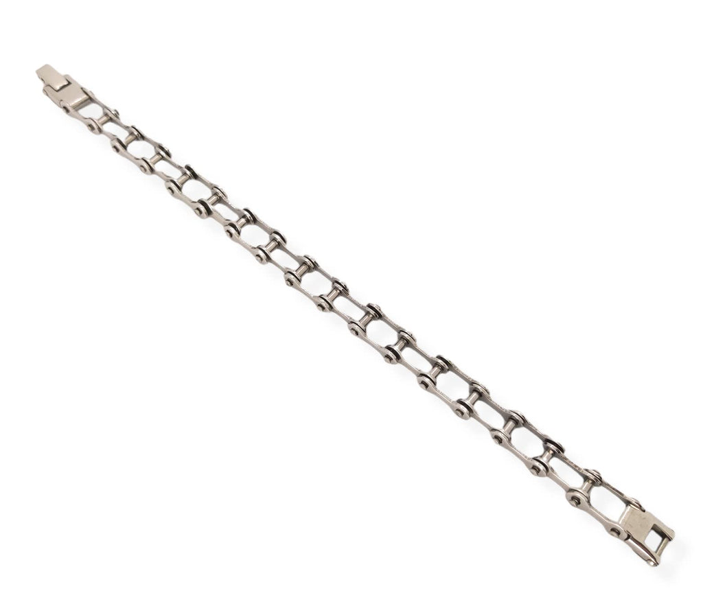 Habibi Jewels Bracciale Catena Moto da Uomo in Acciaio Modello Maglia Braccialetto Idea Regalo Festa del Papà Compleanno Laurea