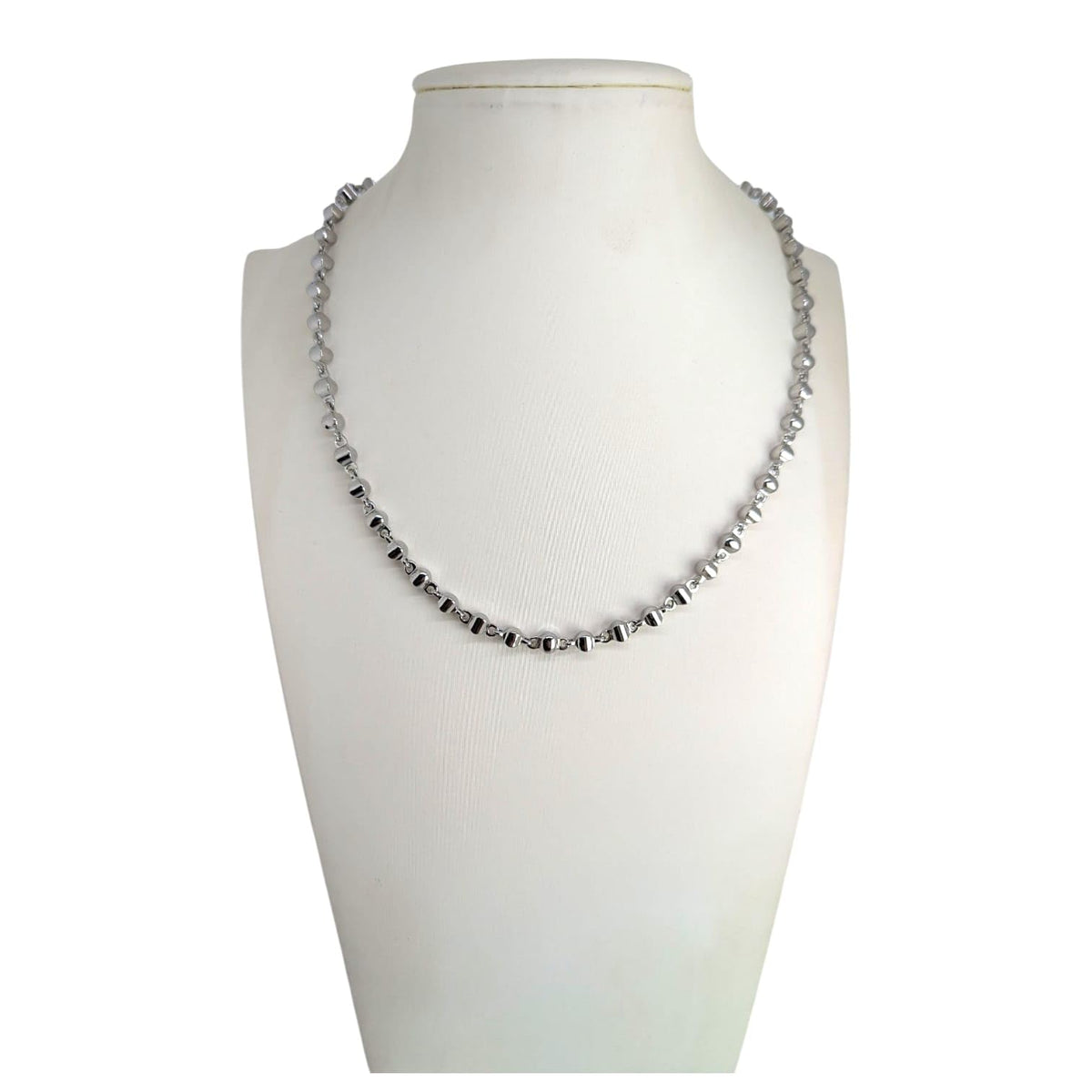 Habibi Jewels Collana da Donna in Acciaio Modello Catena con Sfere Schiacciate Ideale per Occasioni Speciali Idea Regalo Ragazza Compleanno Festa della Mamma Natale