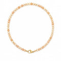 Habibi Jewels Collana in Acciaio Gold con Perline Elementi in Acciaio Chiusura a Moschettone Design Classico Elegante Idea Regalo Donna Compleanno Anniversario