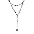 Habibi Jewels Set 2 Collane da Donna in Acciaio Silver con Cuori e pendente a Cuore per Occasioni Speciali Idea Regalo Ragazza Compleanno Festa della Mamma Natale