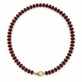 Habibi Jewels Collana in Acciaio Gold con Perline Elementi in Acciaio Chiusura a Moschettone Design Classico Elegante Idea Regalo Donna Compleanno Anniversario