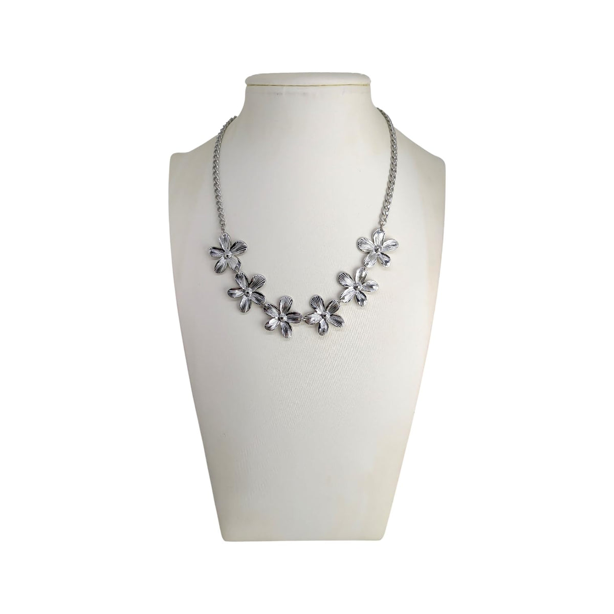 Habibi Jewels Collana da Donna in Acciaio Silver con Fiori Regolabile Ideale per Occasioni Speciali Idea Regalo Ragazza Compleanno Festa della Mamma Natale