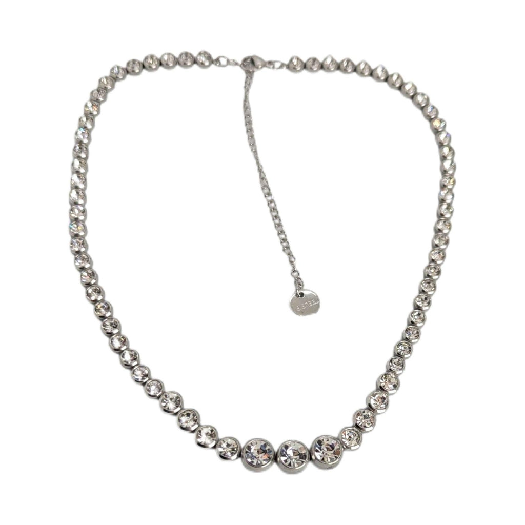 Habibi Jewels Collana da Donna in Acciaio Modello Girocollo Tennis con Cristalli Punti Luce Decrescenti Ideale per Occasioni Speciali Idea Regalo Ragazza Compleanno Festa della Mamma Natale