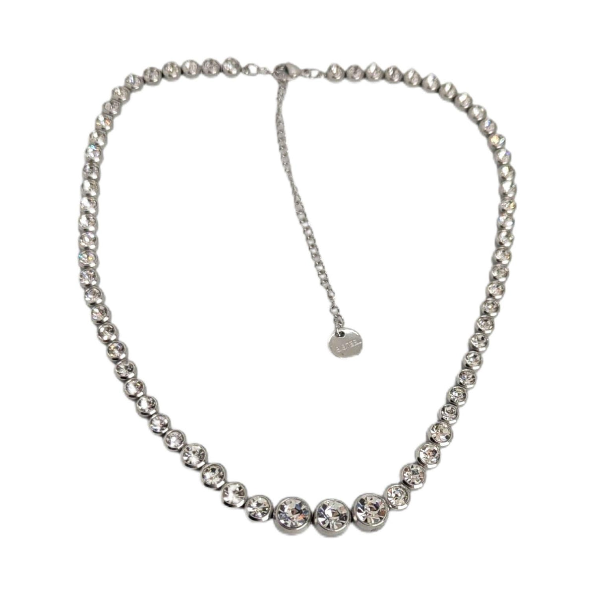 Habibi Jewels Collana da Donna in Acciaio Modello Girocollo Tennis con Cristalli Punti Luce Decrescenti Ideale per Occasioni Speciali Idea Regalo Ragazza Compleanno Festa della Mamma Natale