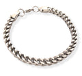 Habibi Jewels Bracciale Catena Uomo in Acciaio Modello Quadrata 6 mm Braccialetto Idea Regalo Festa del Papà Compleanno Laurea