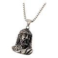 Habibi Jewels Collana Volto Santo Gesù da Uomo in Acciaio con Catena a Maglia Veneziana Cristo Religione Chiusura a Moschettone Idea Regalo Festa del Papà Natale Compleanno Laurea