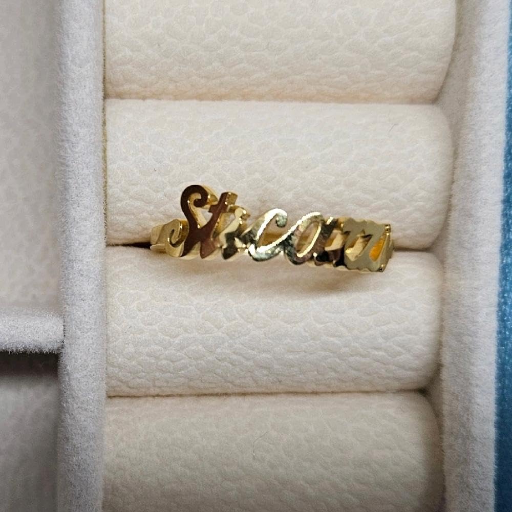 Habibi Jewels Anello da Donna in Acciaio con Scritta STICAZZI Gold Dorato Regolabile Altezza 5 mm Finitura Lucidissima Anallergico Ideale per Occasioni Speciali
