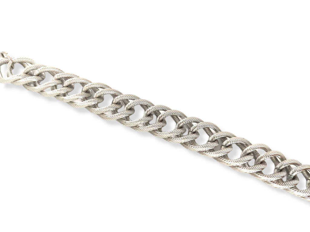 Habibi Jewels Bracciale Catena Donna in Acciaio modello a Maglia Larga Massiccia Rigata Bracelet for woman Regalo Festa della mamma Laurea Compleanno Braccialetto